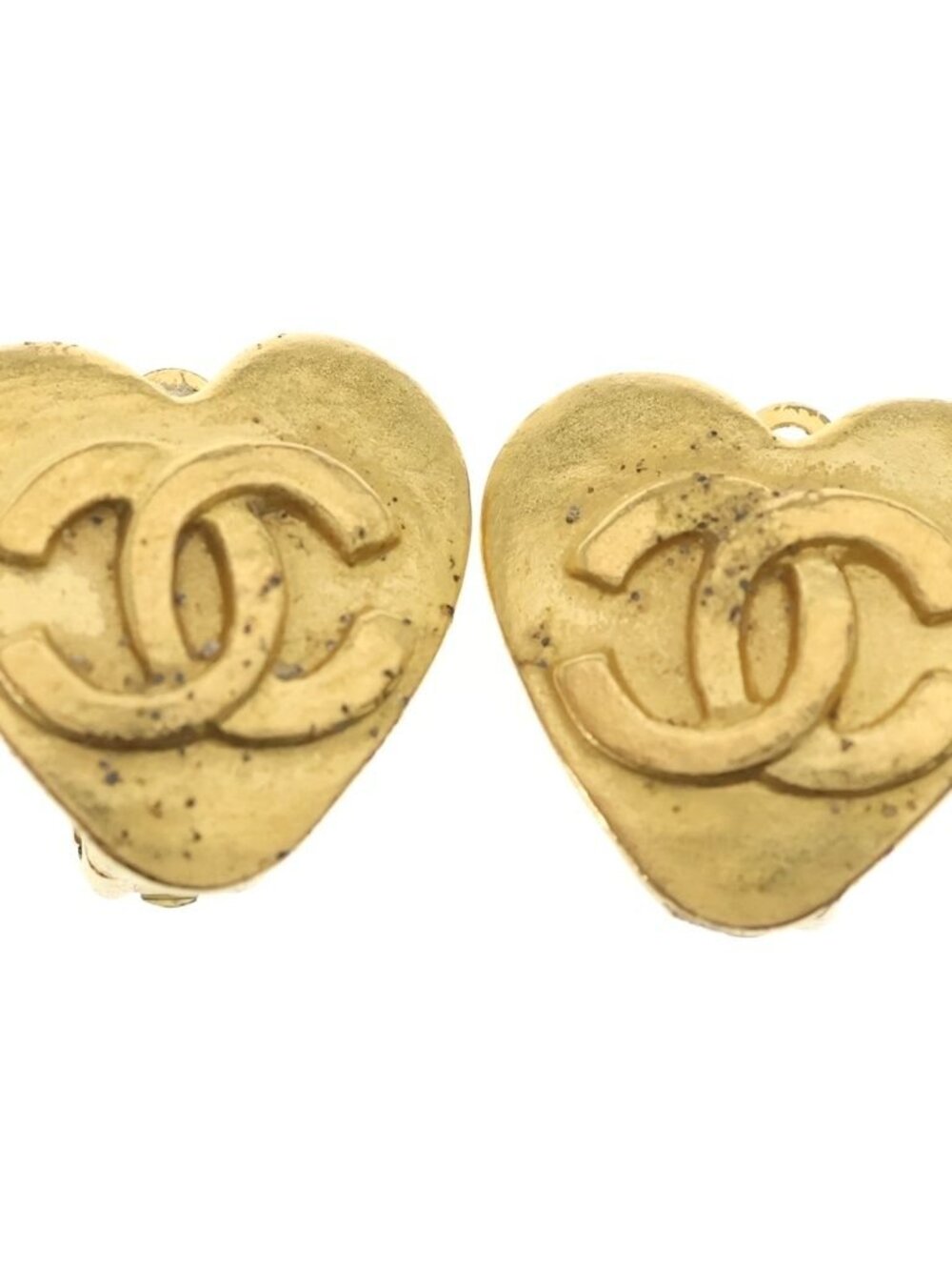 Chanel Earrings CC Logo Gold